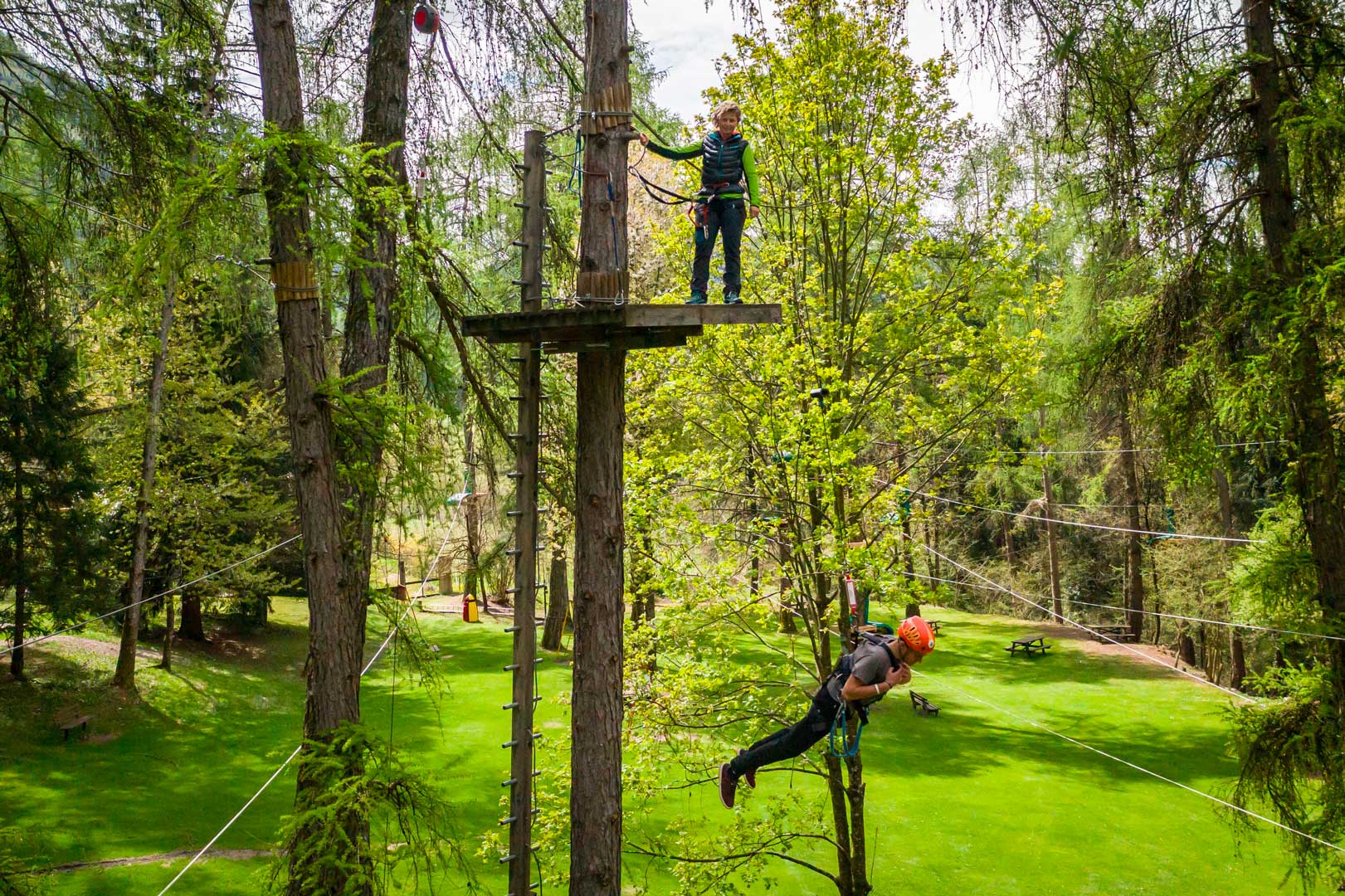 Percorsi nel Power fan Flying Park parco avventura Malé