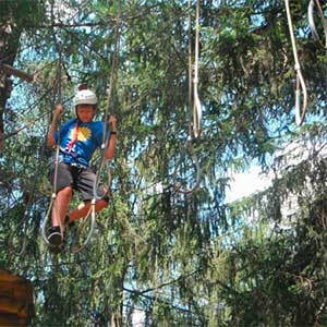 Flying park - percorso avventura - percorso rosso - Val di Sole